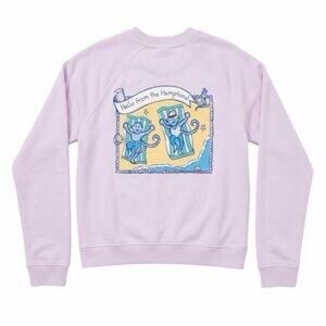 Roller Rabbit Kids Girls Hamptons Monkley Sweatshirt Purple 8